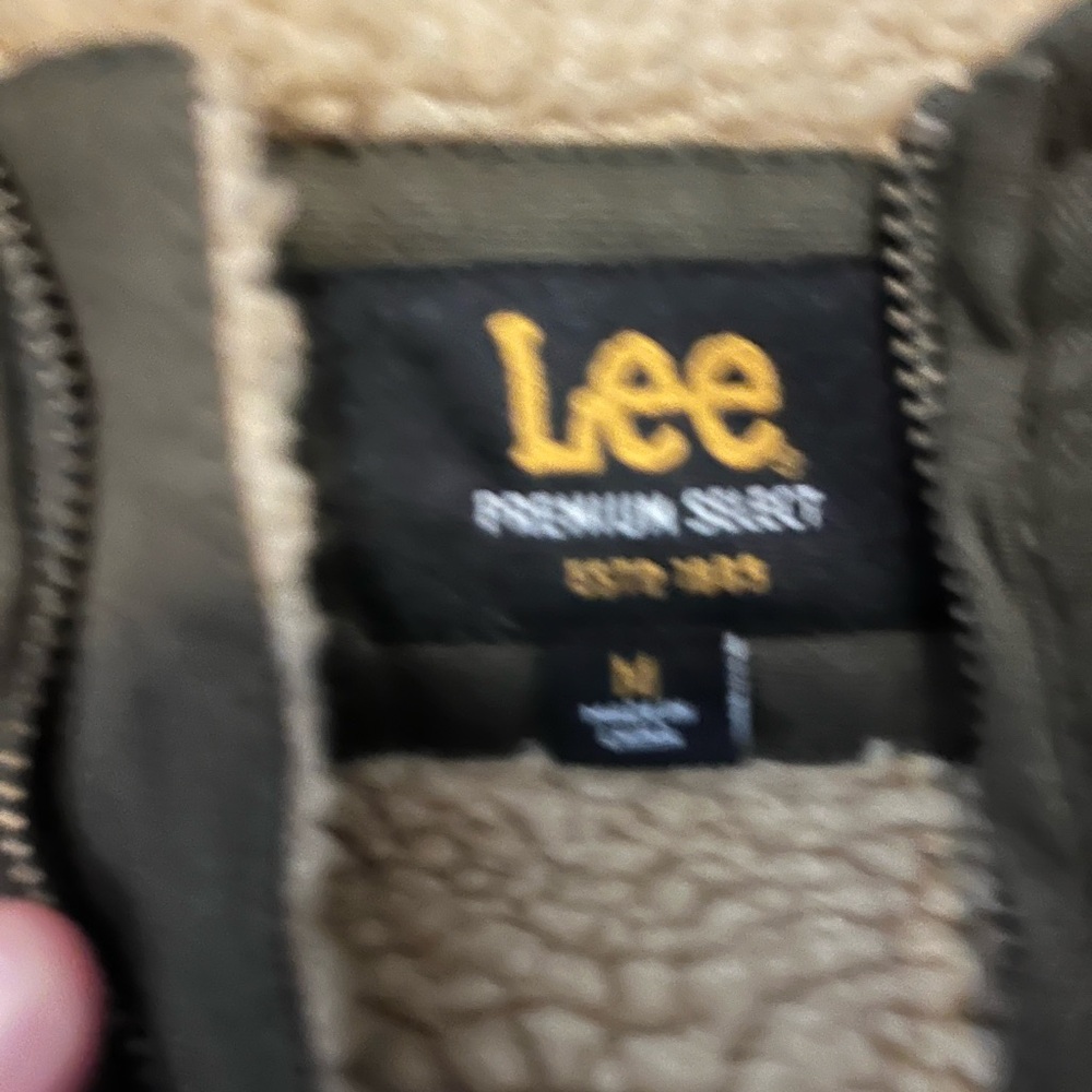 Lee Olive Fleece-Lined Vest - Picture 2 of 3